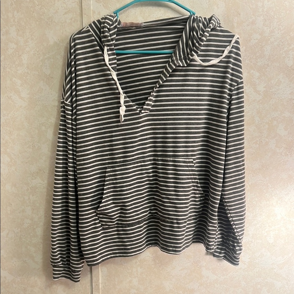 C+D+M Striped Hoodie